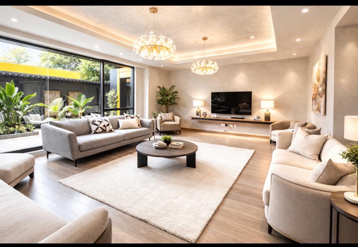 Residents' lounge at Wilma Towers, Kilimani